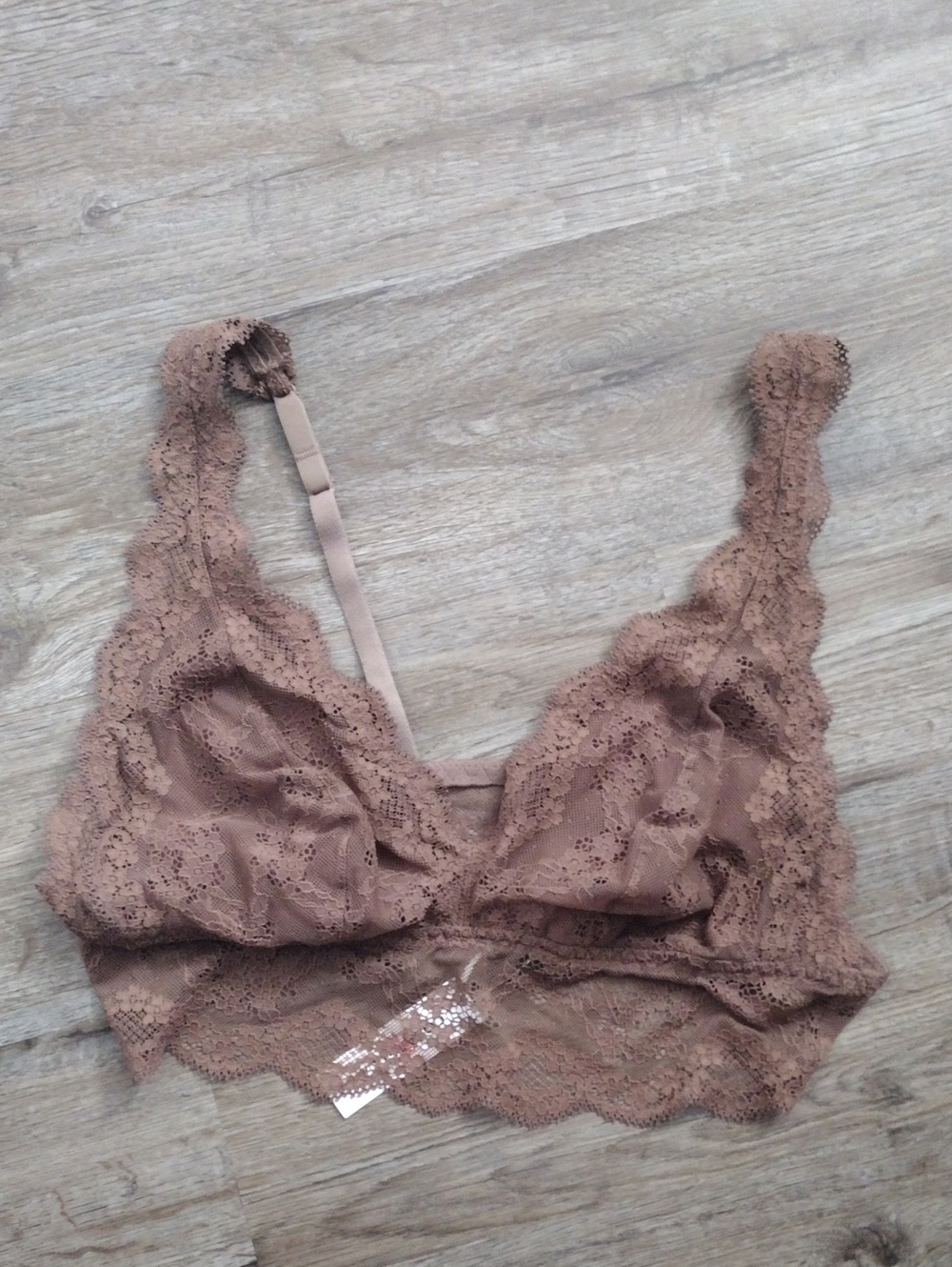 Cosabella Everyday Lace Bralette in Taupe Brown